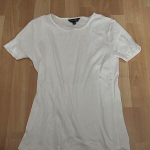 George Women's White Short Sleeve Tee